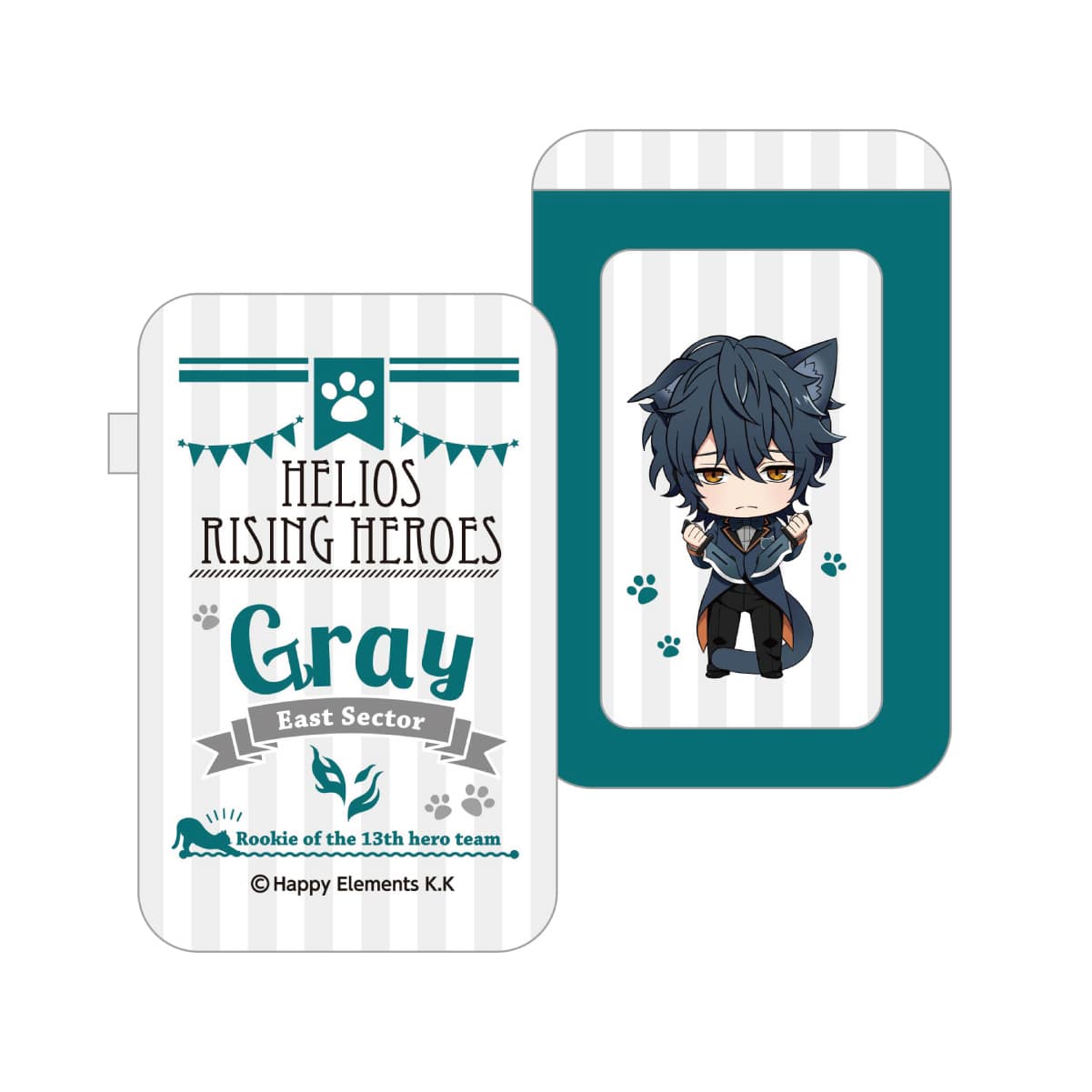 エリオスライジングヒーローズ In ナンジャタウン Cat Hero S Mission パスケース グレイ リヴァース ナムコパークス オンラインストア Namco Parks