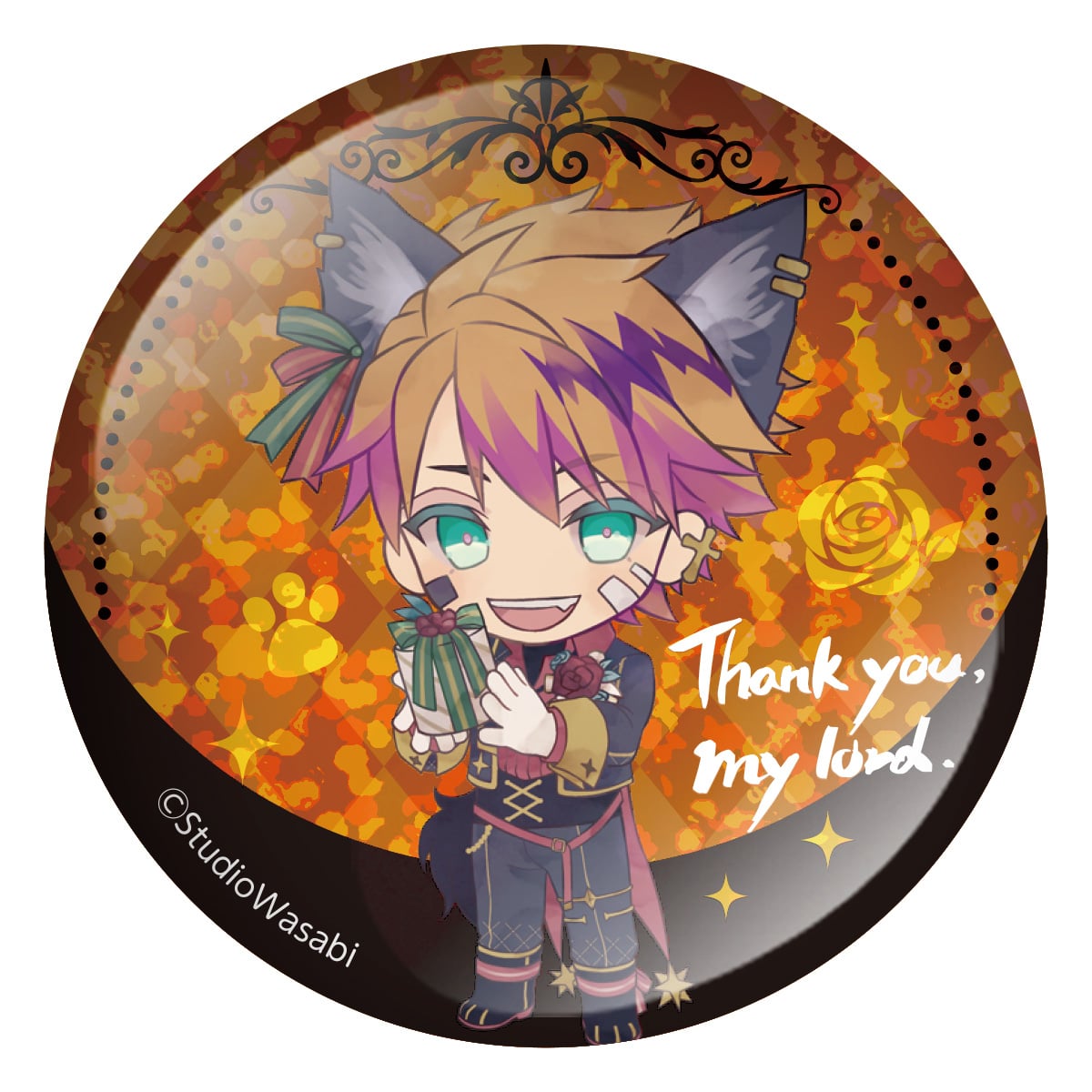 ホログラム缶バッジ	ロノ