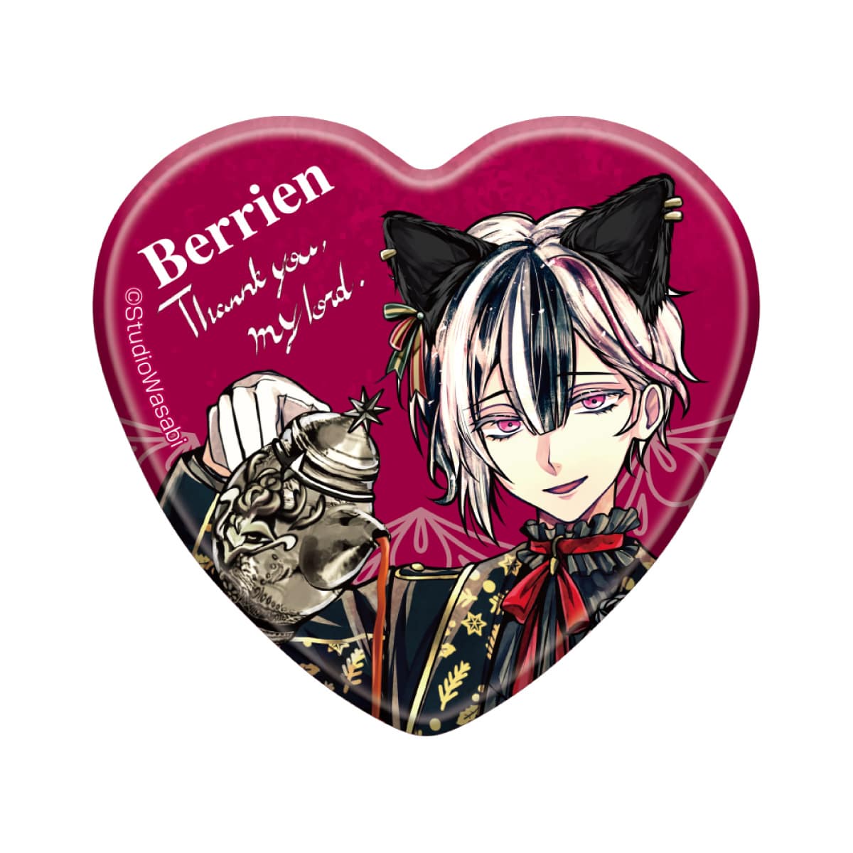 ハート缶バッジ	べリアン