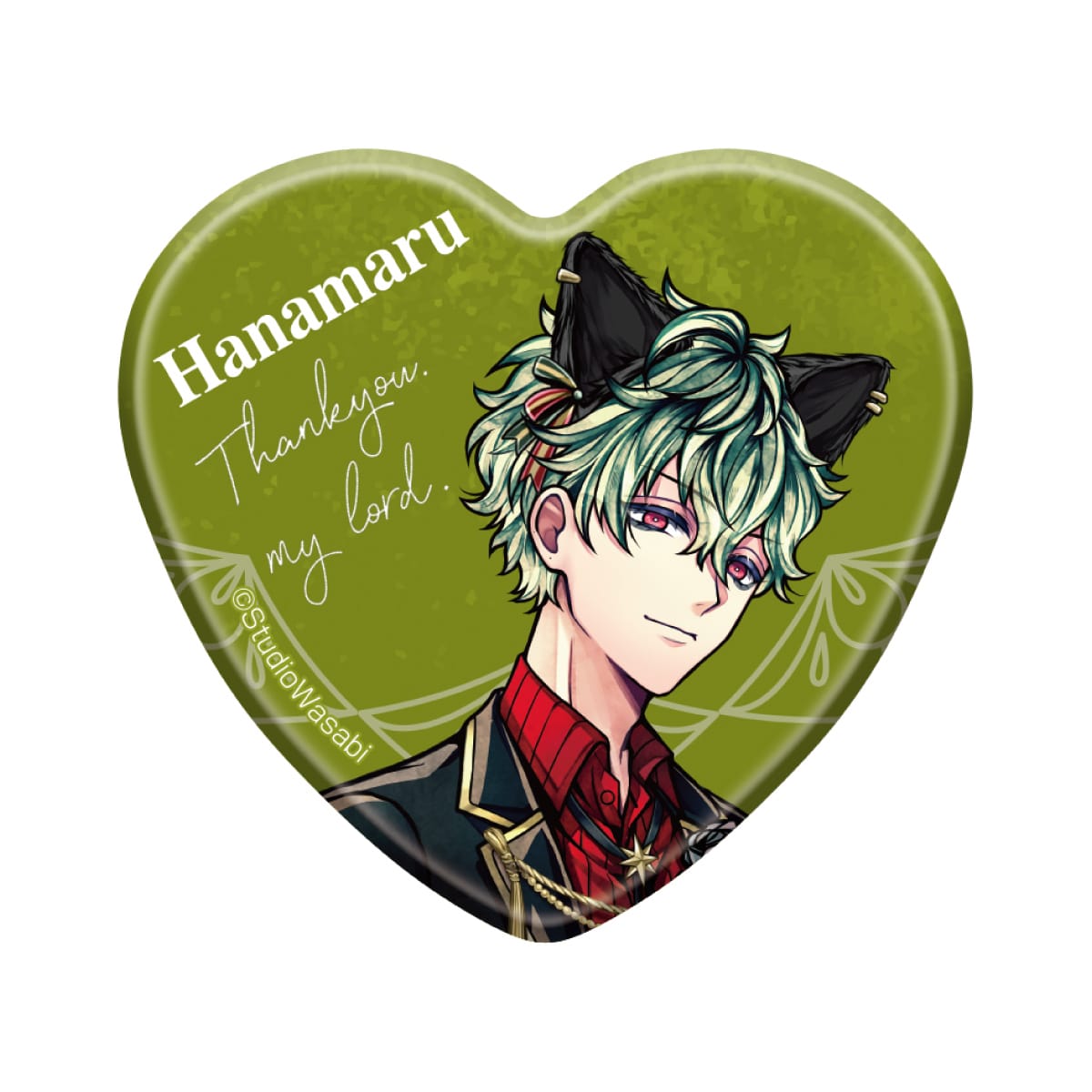 ハート缶バッジ	ハナマル