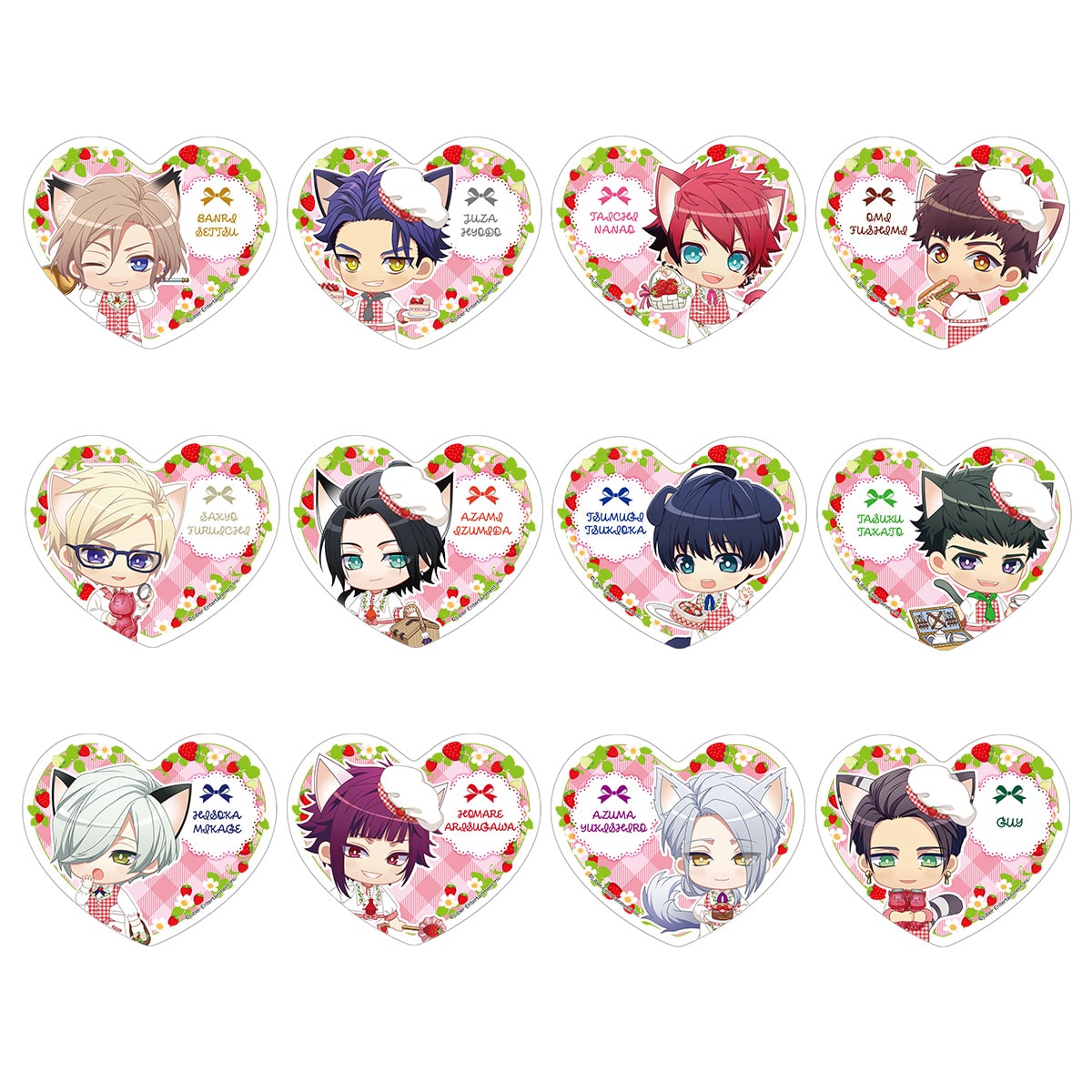 クリアイラストシート　ちびキャラ（秋組・冬組）