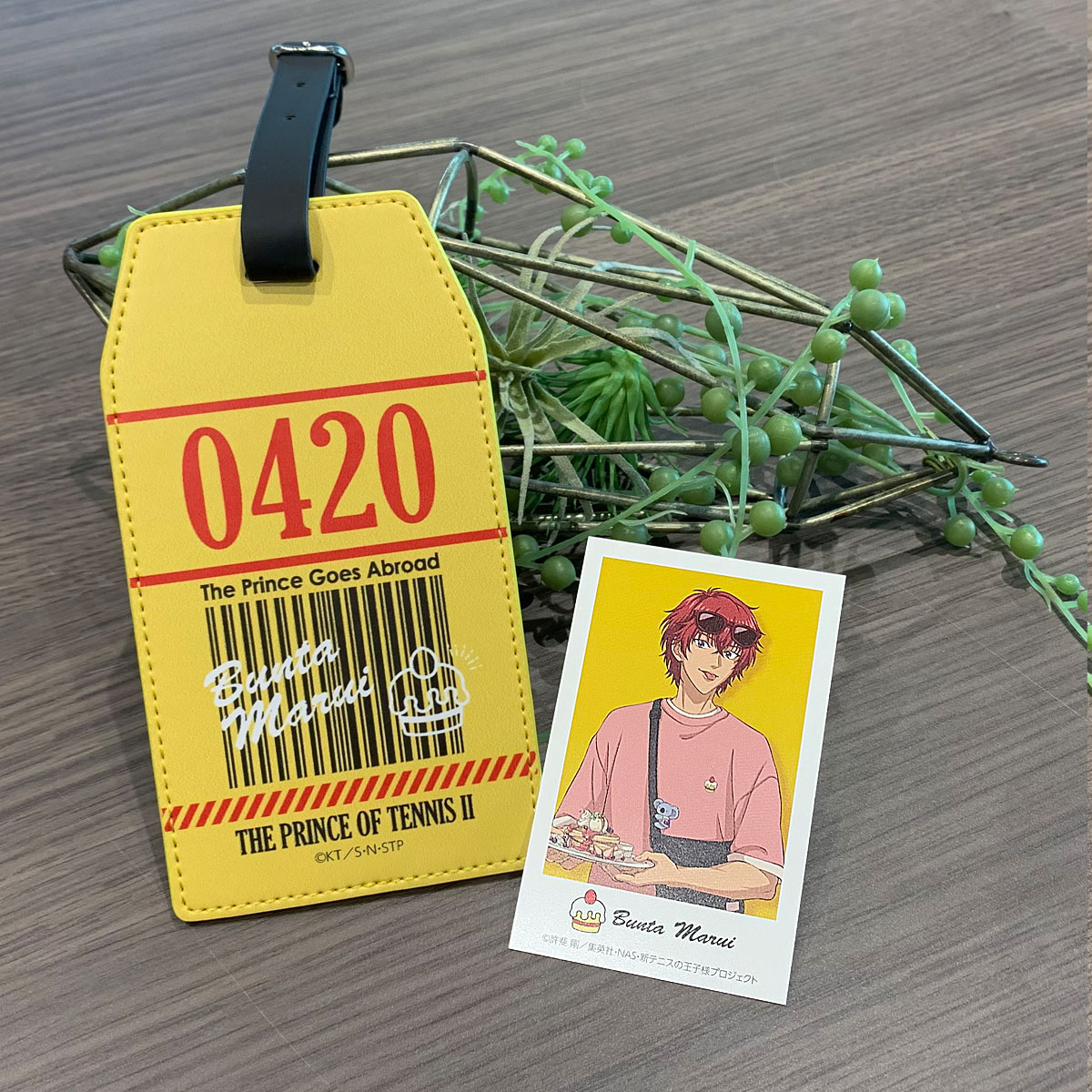 新テニスの王子様 The Prince Goes Abroad Ver B Marui ラゲッジタグ イラストシート付 ナムコパークス オンラインストア Namco Parks
