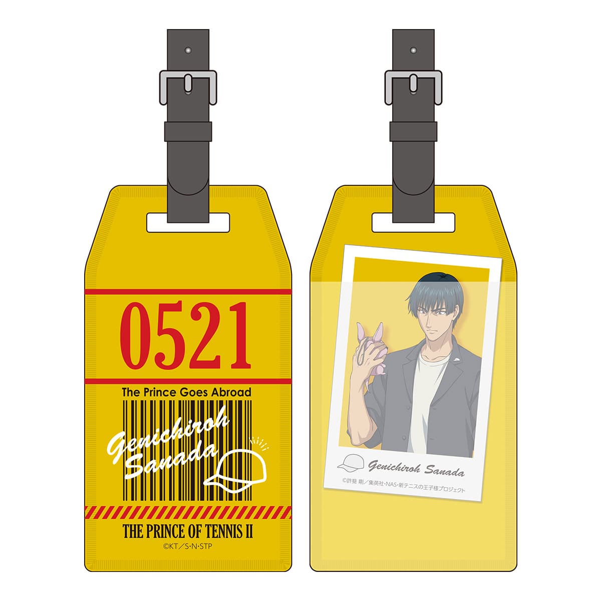 新テニスの王子様 The Prince Goes Abroad Ver G Sanada ラゲッジタグ イラストシート付 ナムコパークス オンラインストア Namco Parks