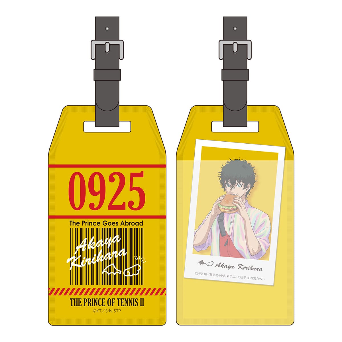 新テニスの王子様 The Prince Goes Abroad Ver A Kirihara ラゲッジタグ イラストシート付 ナムコパークス オンラインストア Namco Parks