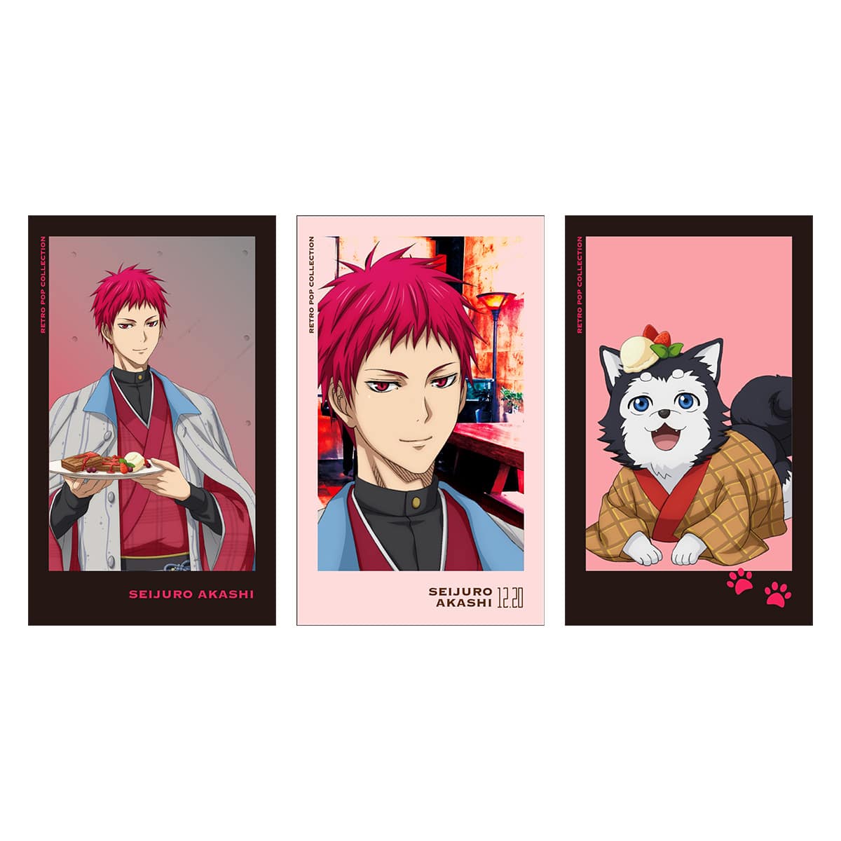 黒子のバスケ Retro Pop Collection Ver Akashi ミニイラストシートセット３枚入り 赤司 ナムコパークス オンラインストア Namco Parks