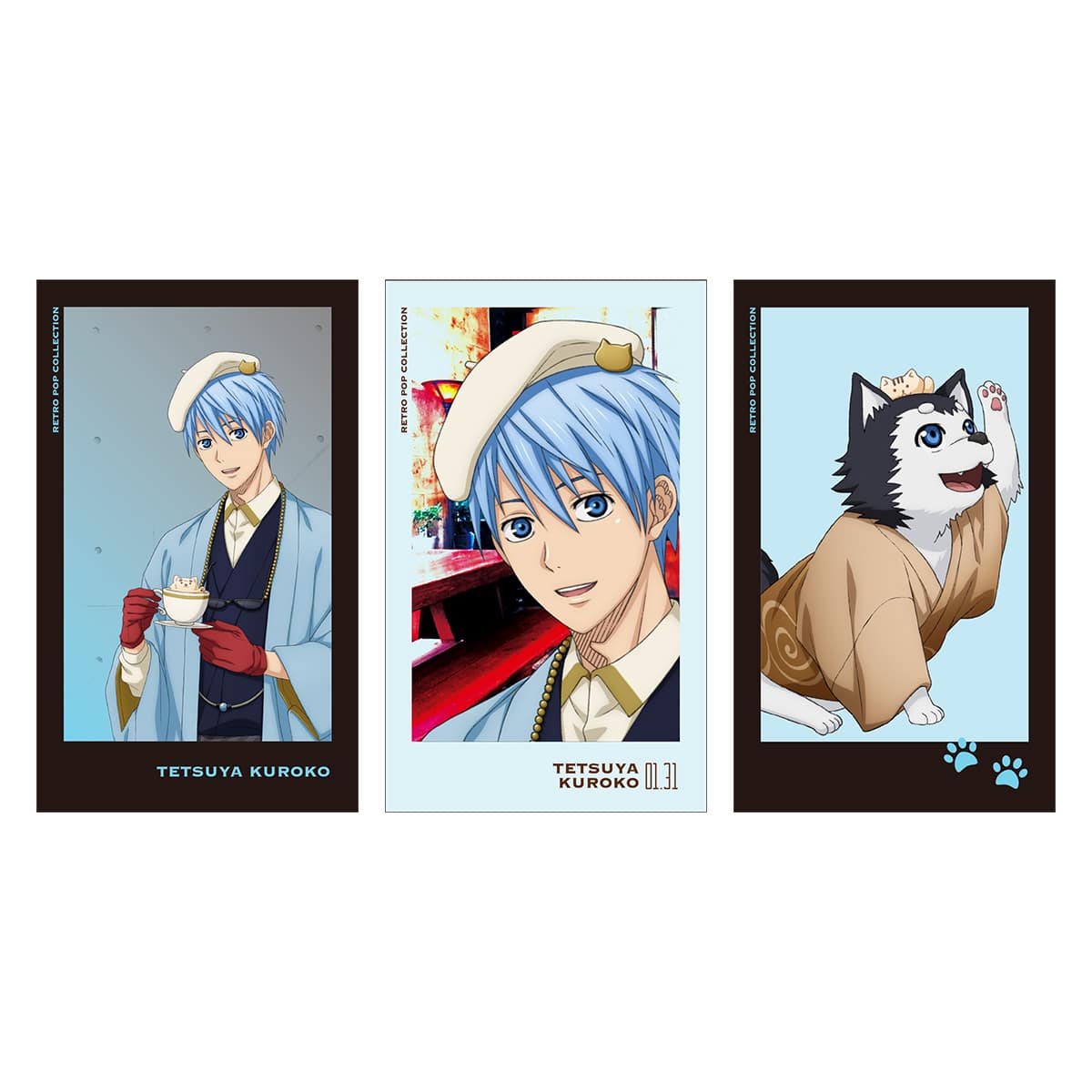 黒子のバスケ Retro Pop Collection Ver Kuroko ミニイラストシートセット3枚入り 黒子 ナムコパークス オンラインストア Namco Parks