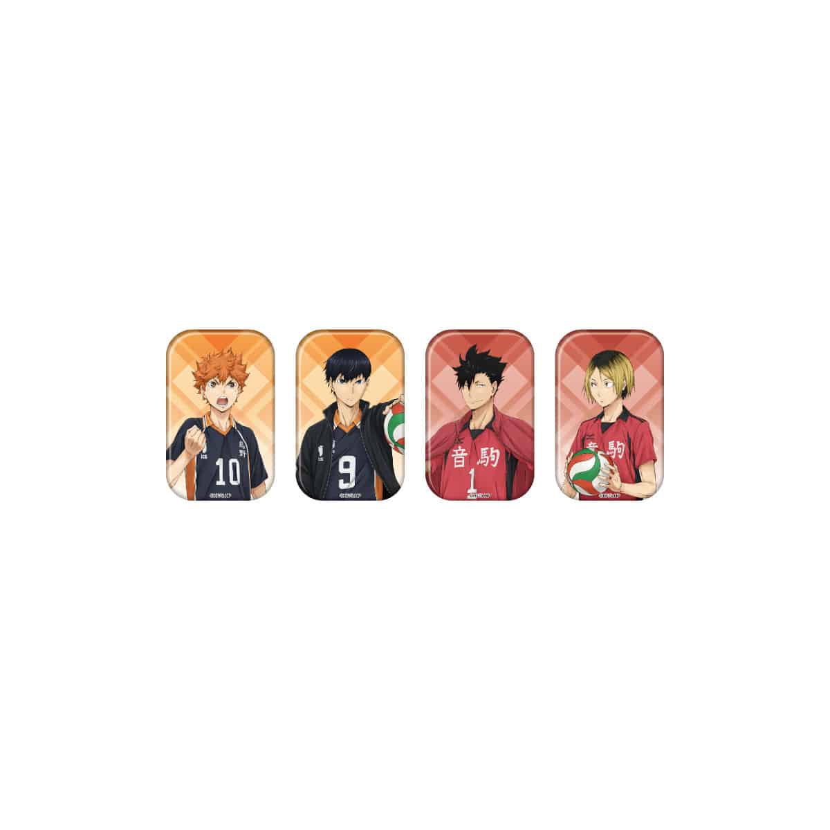 【6/25～7/16】ハイキュー!! 遊びつくせ!! in ナンジャタウン Summer version  スクエア缶バッジコレクション（A：烏野高校VS音駒高校　ゴミ捨て場の決戦）コンプリートセット