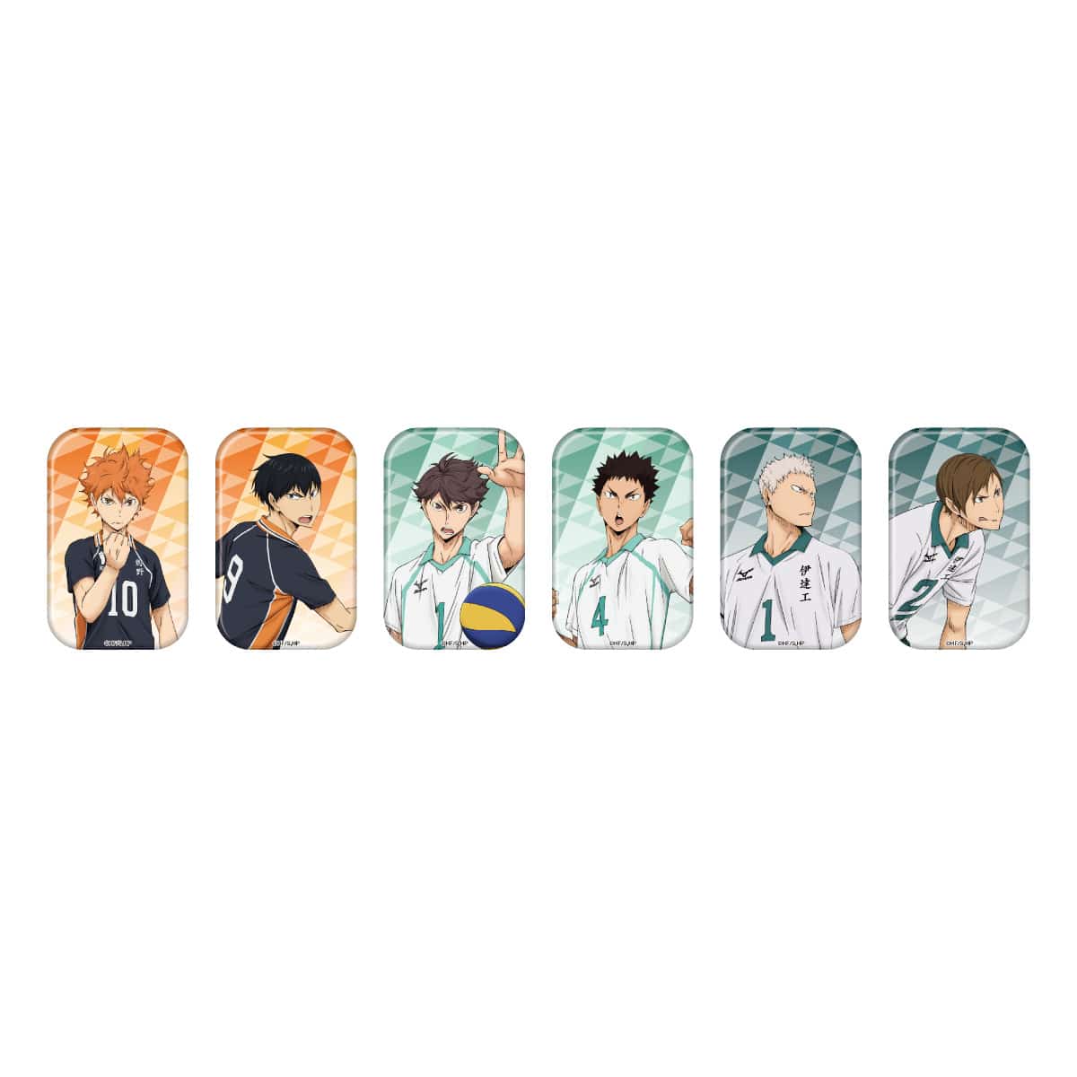 【6/25～7/16】ハイキュー!! 遊びつくせ!! in ナンジャタウン Summer version  スクエア缶バッジコレクション（E：春の高校予選Ⅱ）コンプリートセット