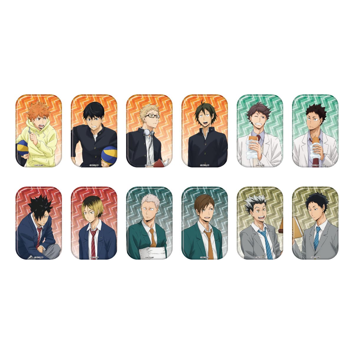 【6/25～7/16】ハイキュー!! 遊びつくせ!! in ナンジャタウン Summer version  スクエア缶バッジコレクション（G：休み時間）コンプリートセット