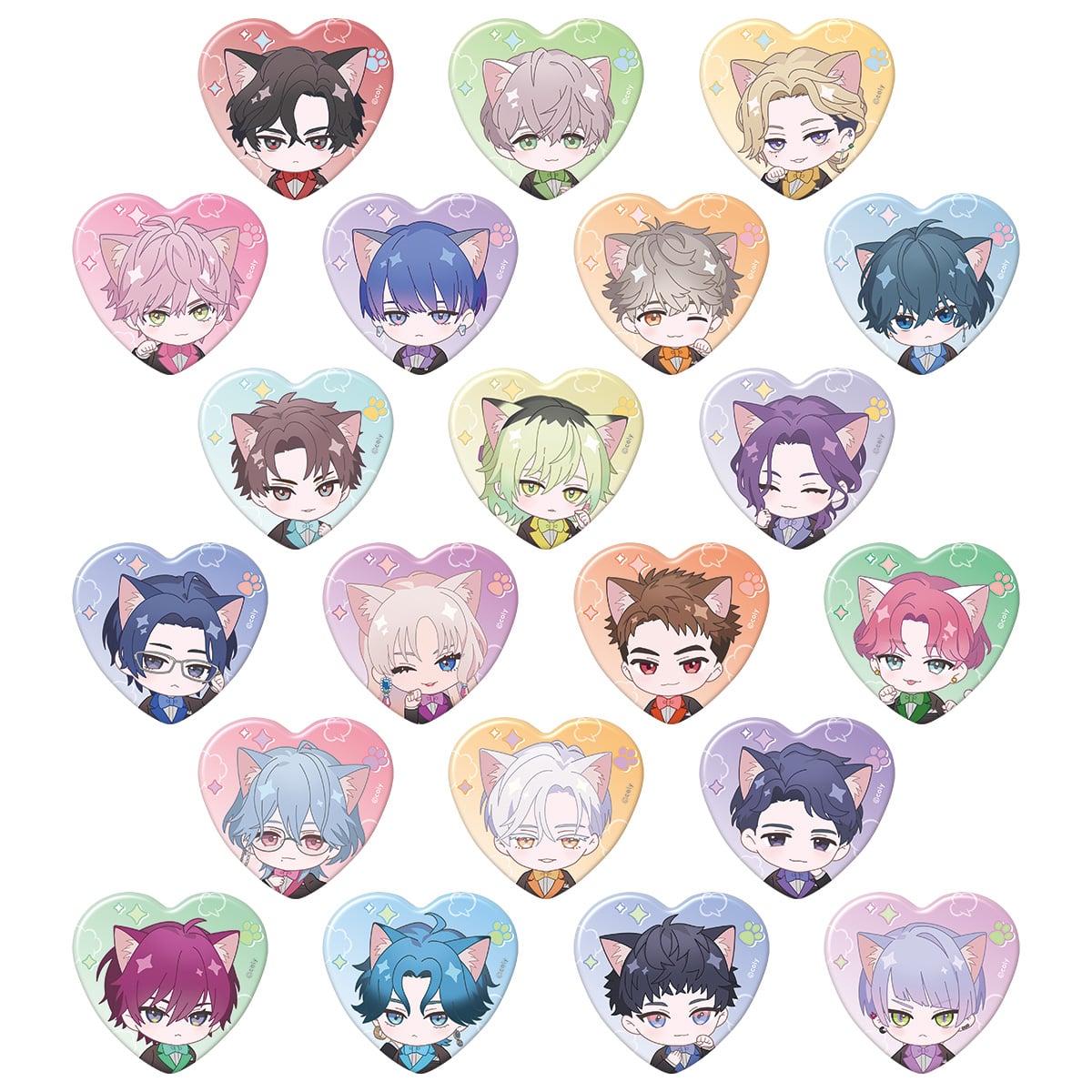 ブレイクマイケース in NAMJATOWN  ハート缶バッジコレクション