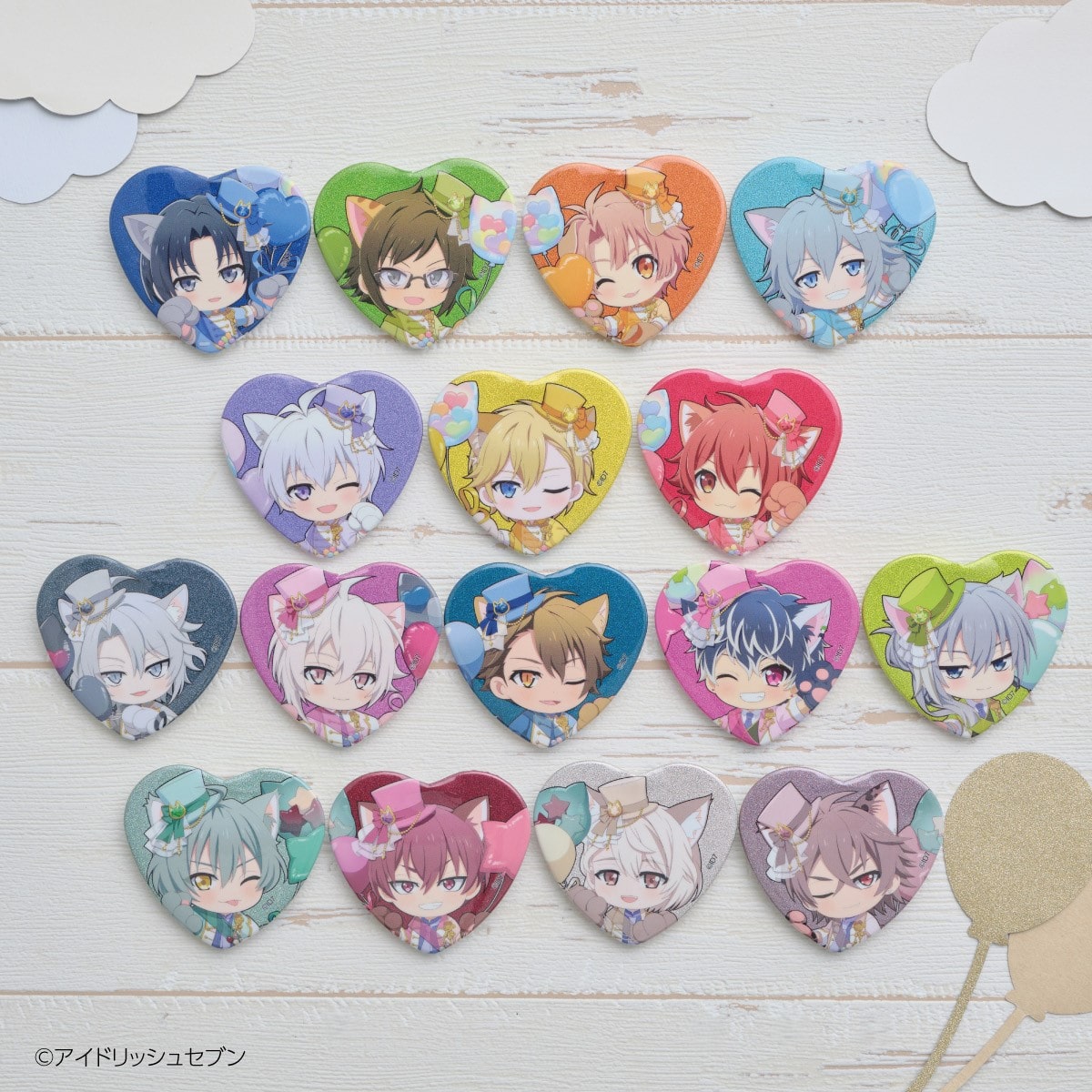 アイドリッシュセブン in NAMJATOWN ～10th Anniversary Festival～  キラキラハート缶バッジコレクション