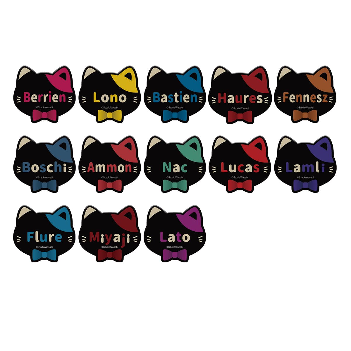 悪魔執事と黒い猫 in NAMJATOWN Dear, My Lord. 【Revival】  ネームバッジコレクション(ver.2022)