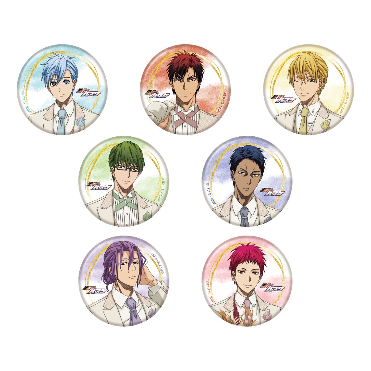 黒子のバスケ Botanical Collection Ver. Special  キラキラ缶バッジコレクション コンプリートセット