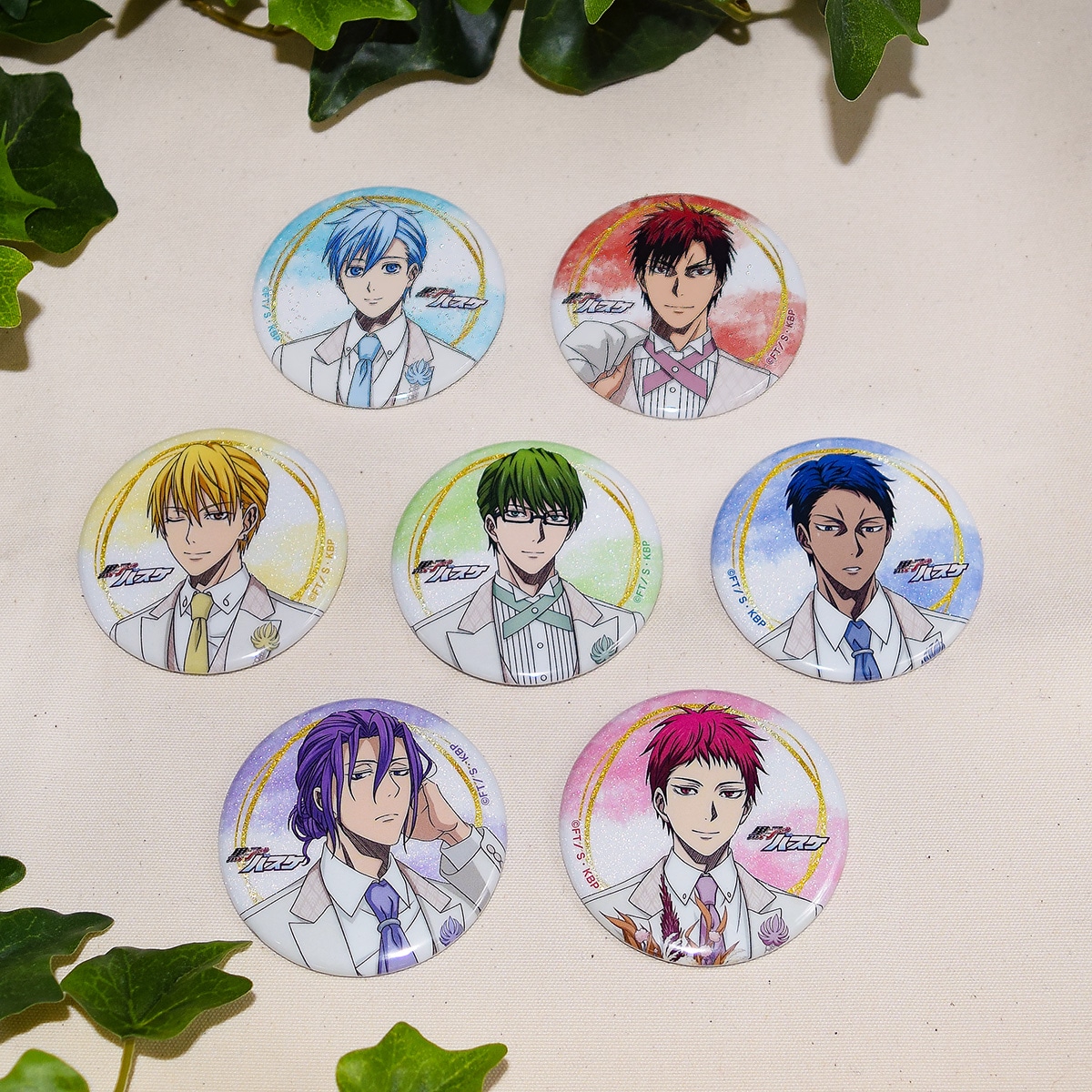 黒子のバスケ Botanical Collection Ver. Special  キラキラ缶バッジコレクション コンプリートセット