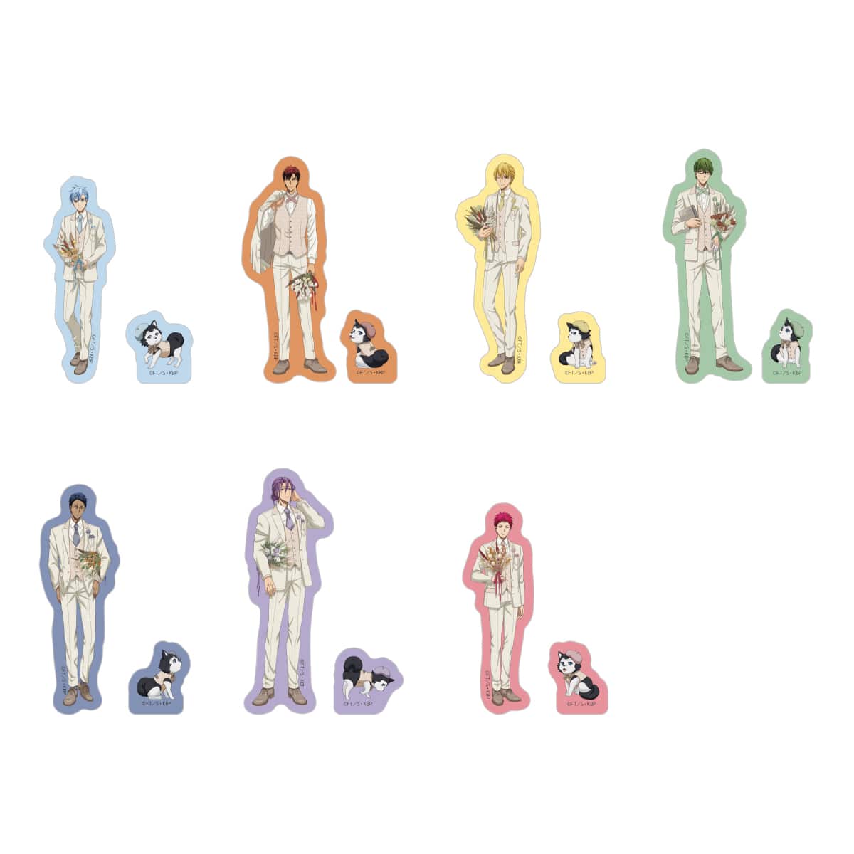 黒子のバスケ Botanical Collection Ver. Special  ダイカットクリアシート(2枚入り) コンプリートセット