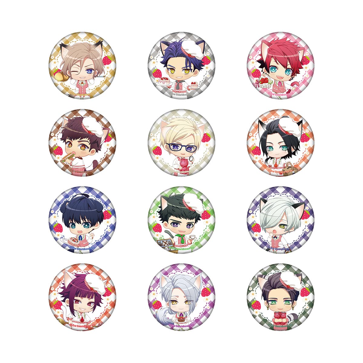 A3! in NAMJATOWN HAPPY STRAWBERRY PICNIC DAY  缶バッジコレクション　ちびキャラ（秋組・冬組）