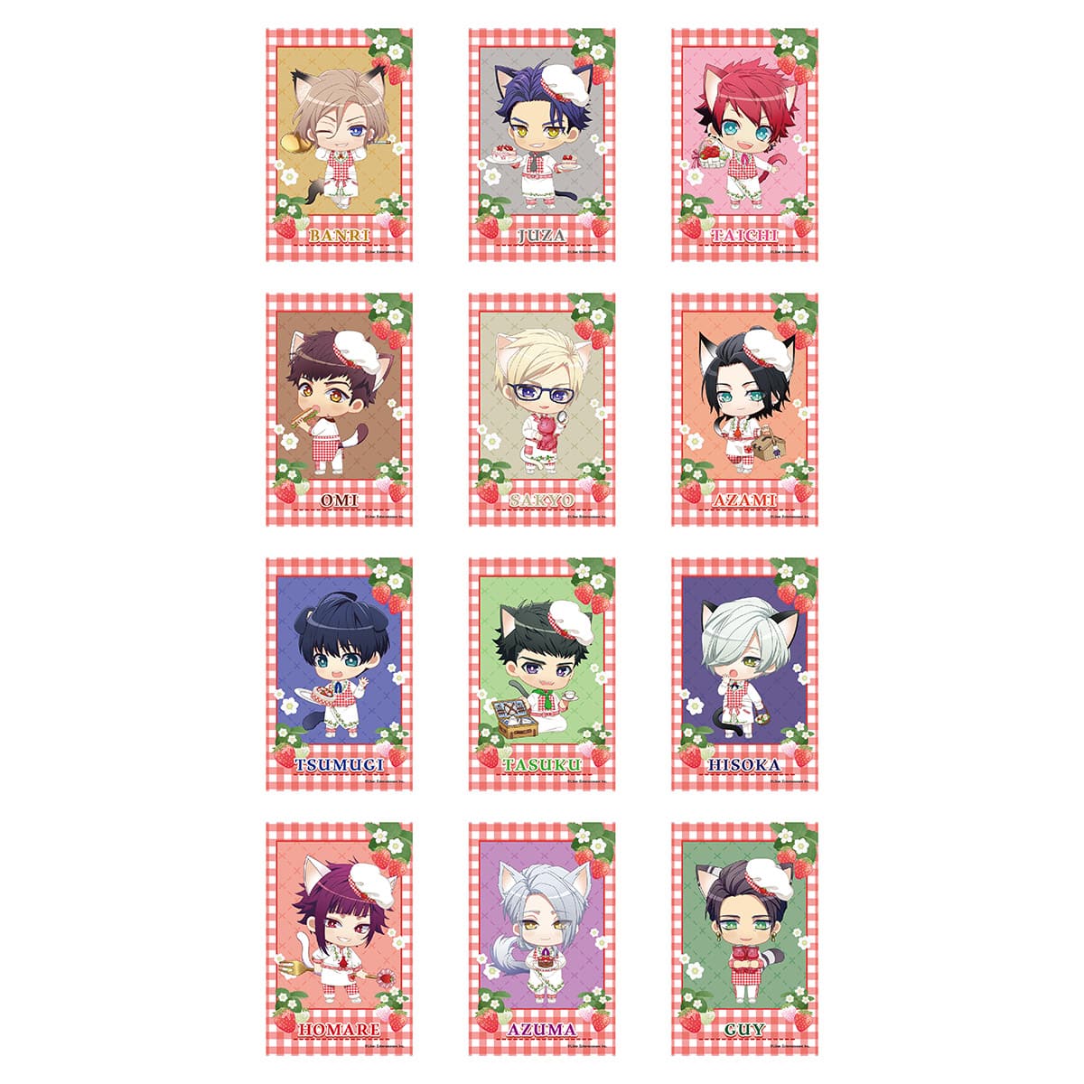 A3! in NAMJATOWN HAPPY STRAWBERRY PICNIC DAY  インスタントフォト風カードコレクション　ちびキャラ（秋組・冬組）