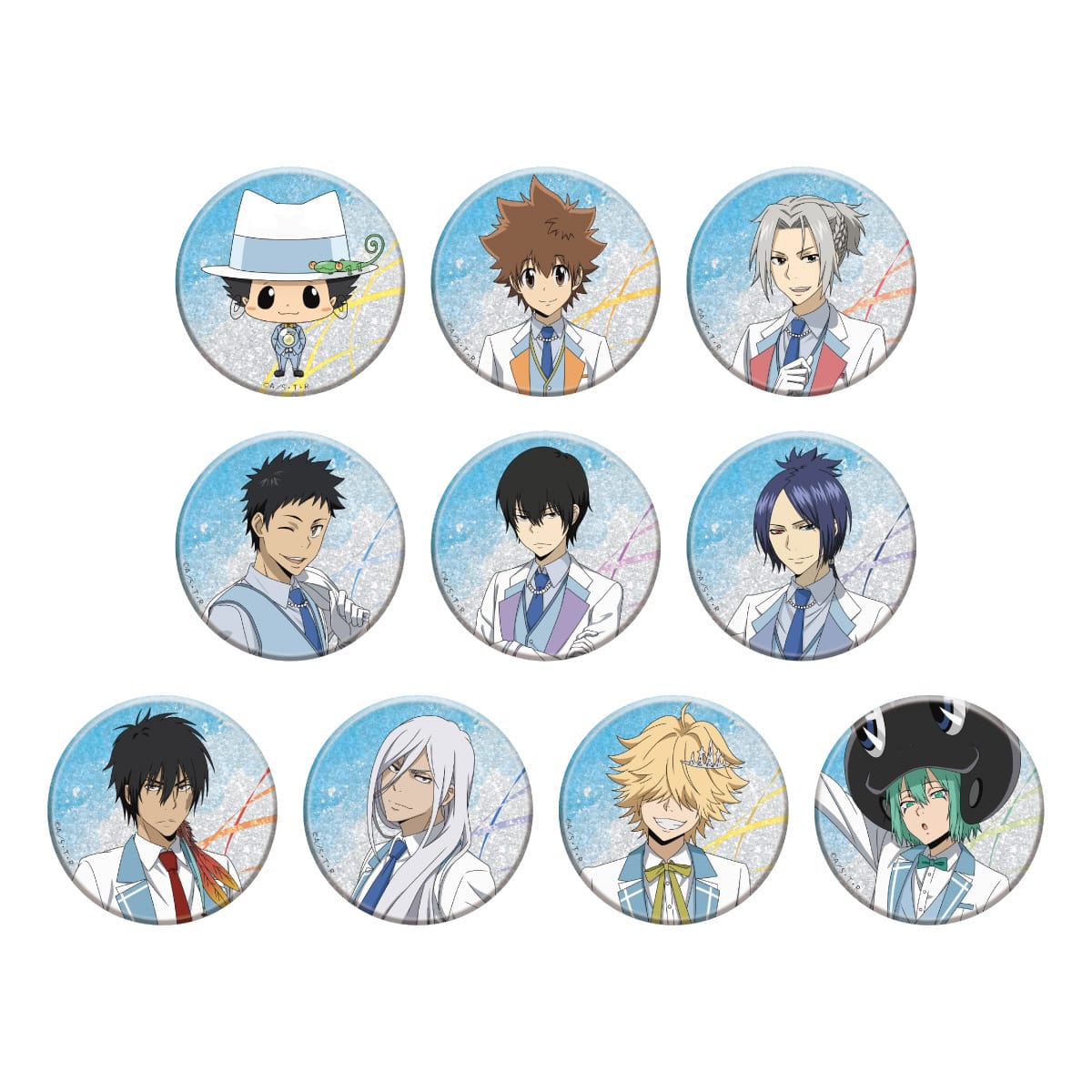 アニメ「家庭教師ヒットマンREBORN!」 in NAMJATOWN ～20th anniversary エディション～  缶バッジコレクションA（等身）　コンプリートセット