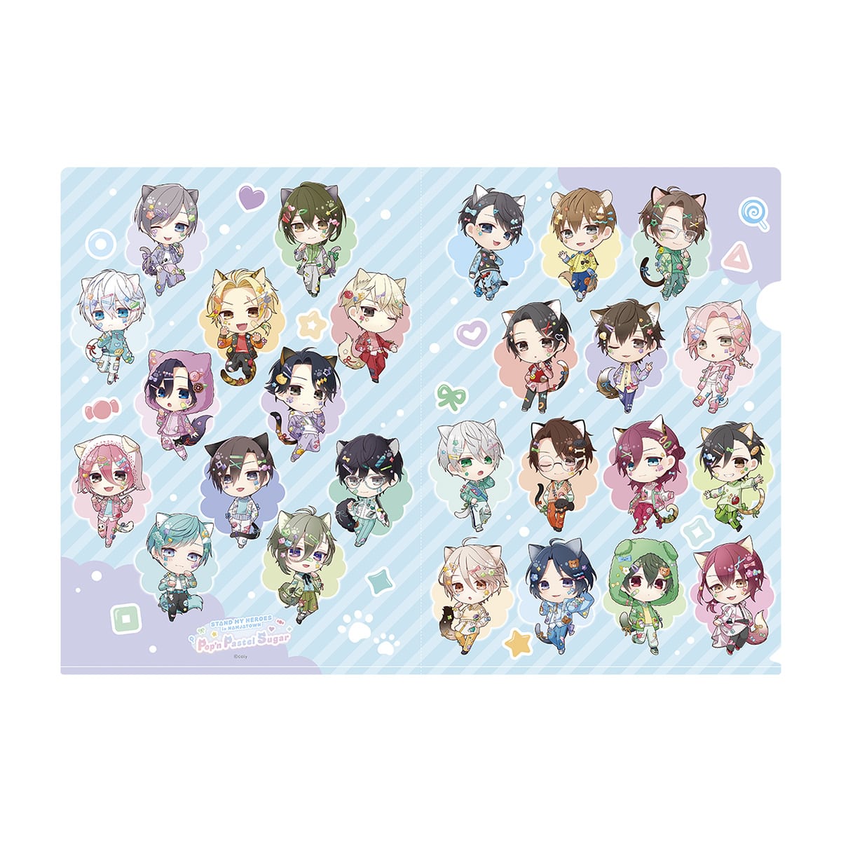 スタンドマイヒーローズ in NAMJATOWN　Pop’n Pastel Sugar  クリアファイル「Pop’n Pastel Sugar」
