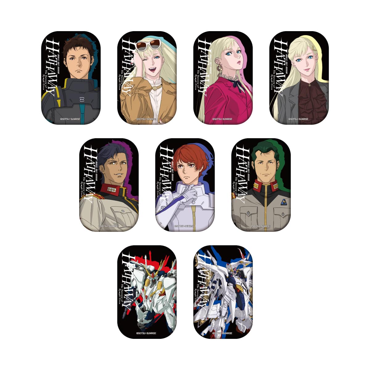 機動戦士ガンダム 閃光のハサウェイ キルケーの魔女 期間限定公式ショップ  スクエア缶バッジコレクション