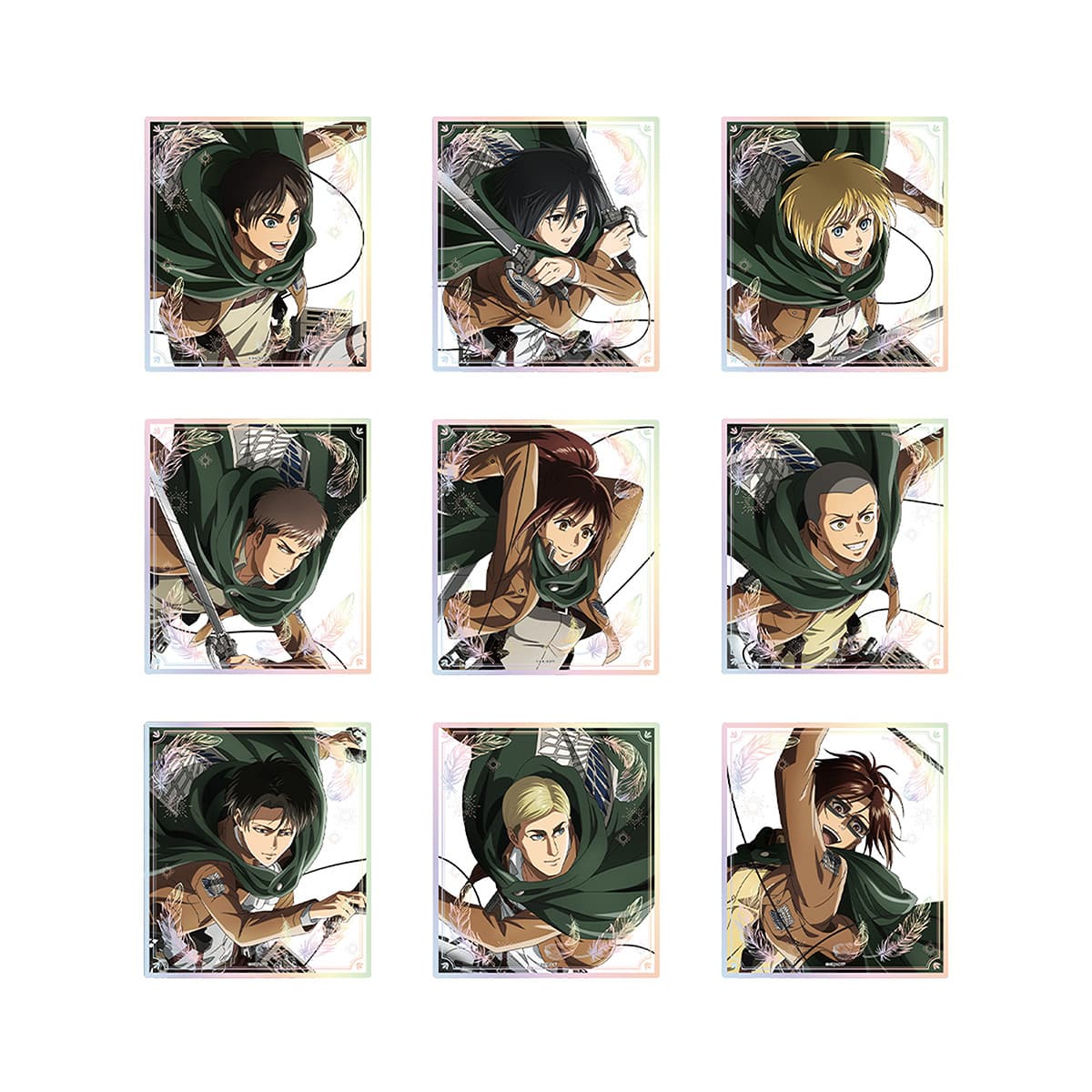 進撃の巨人 Attack on Memory ～記憶への進撃～  オーロラクリア色紙コレクション