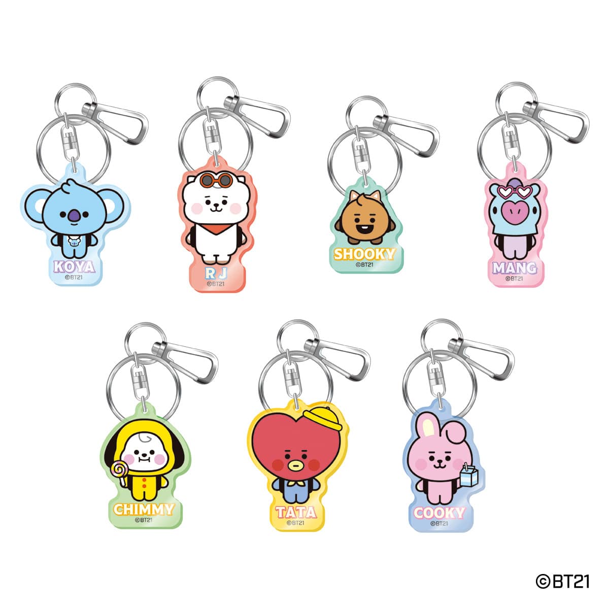 BT21 MerryLand ～Welcome to our dreamy world!～ アクリルキーホルダー（全７種） | ナムコパークス  オンラインストア | NAMCO Parks