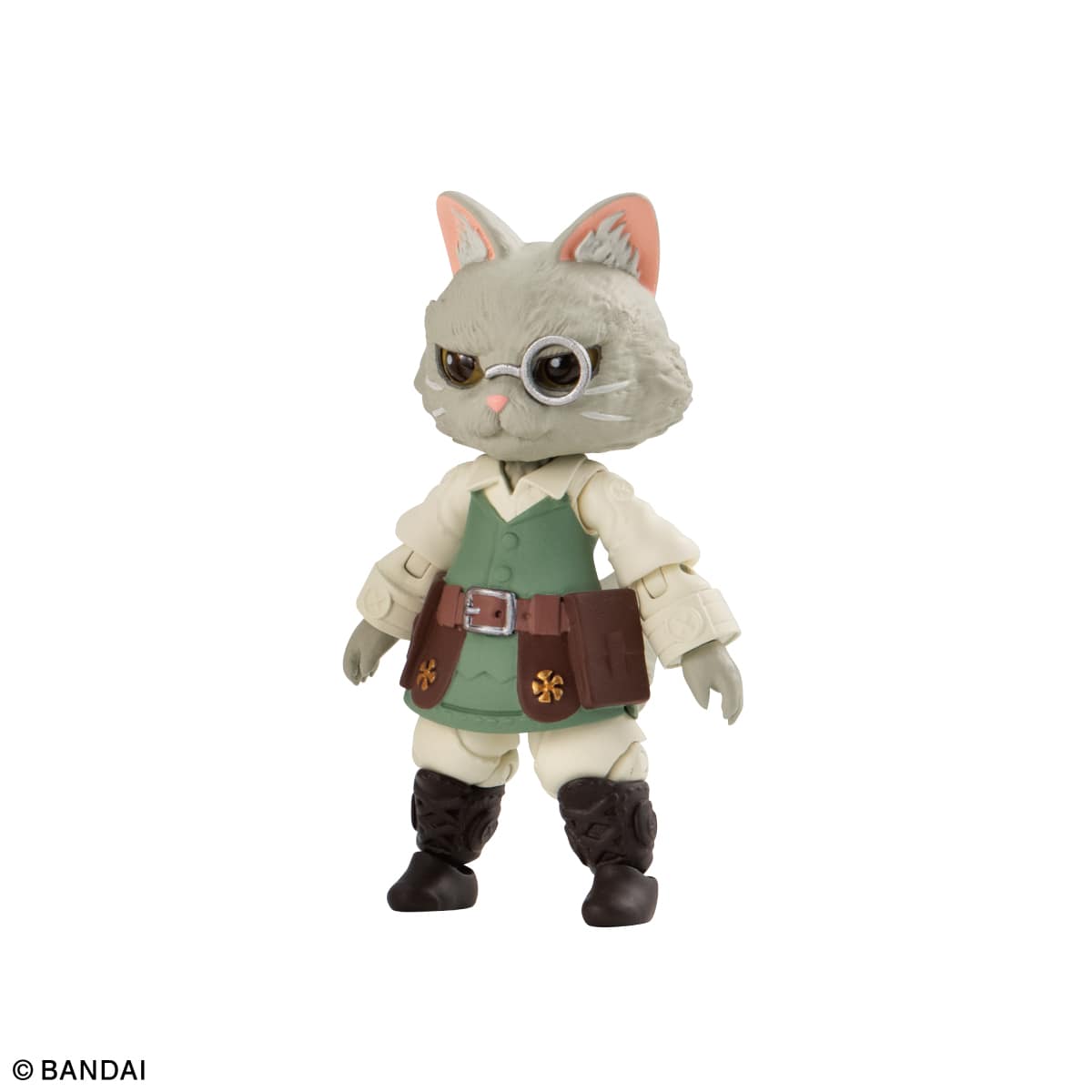 眼鏡をかけたネコの獣人