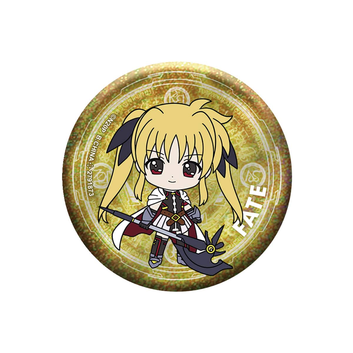 ホログラム缶バッジ(フェイト・テスタロッサ)