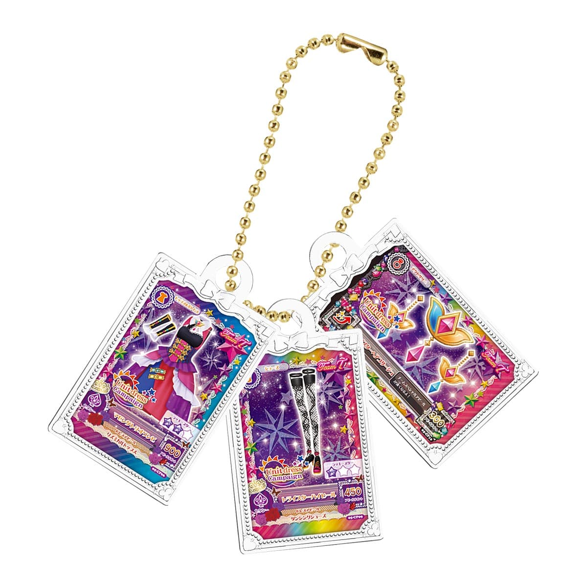 アイカツ！カードミニチュアチャーム(マゼンダトリオコーデ)