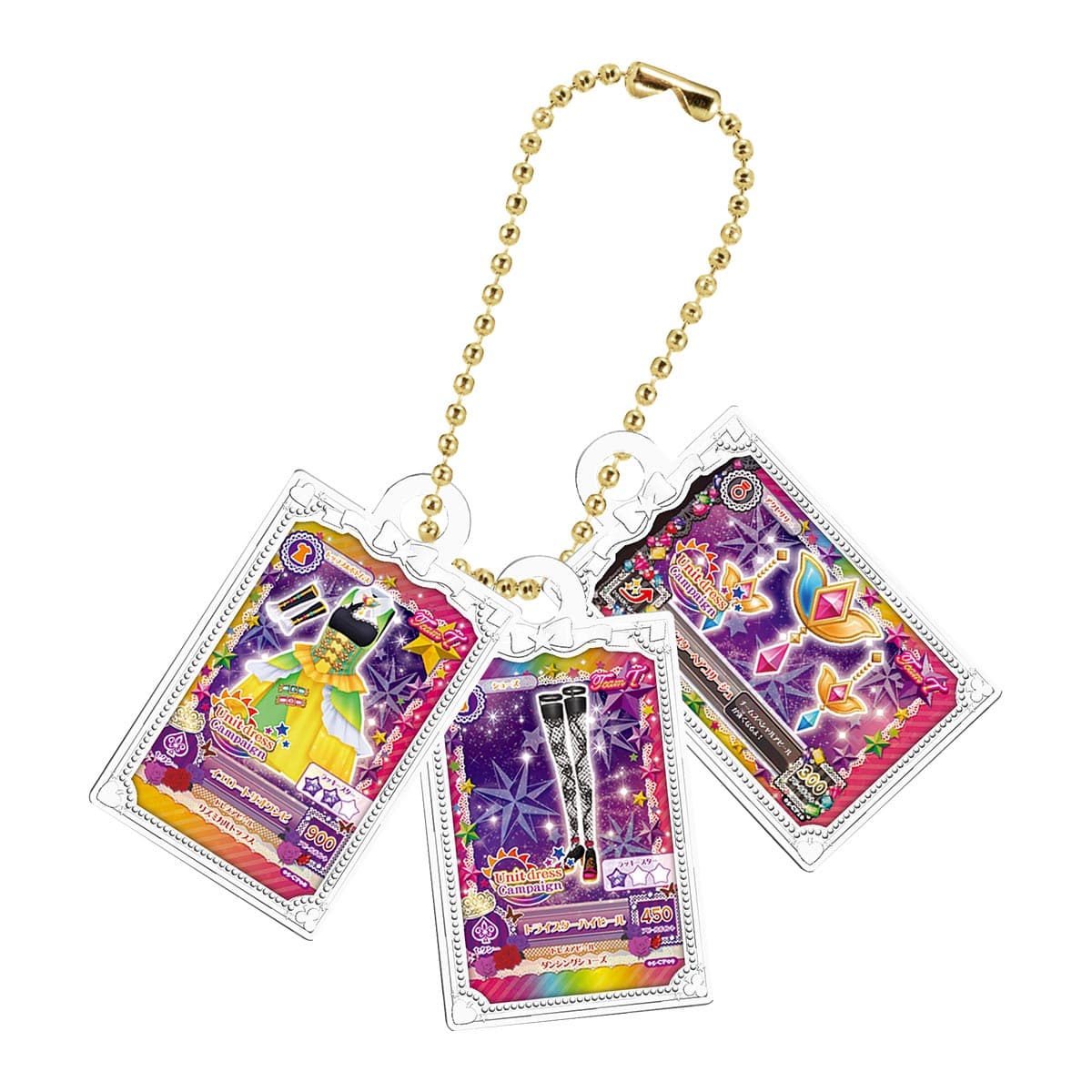 アイカツ！カードミニチュアチャーム(イエロートリオコーデ)