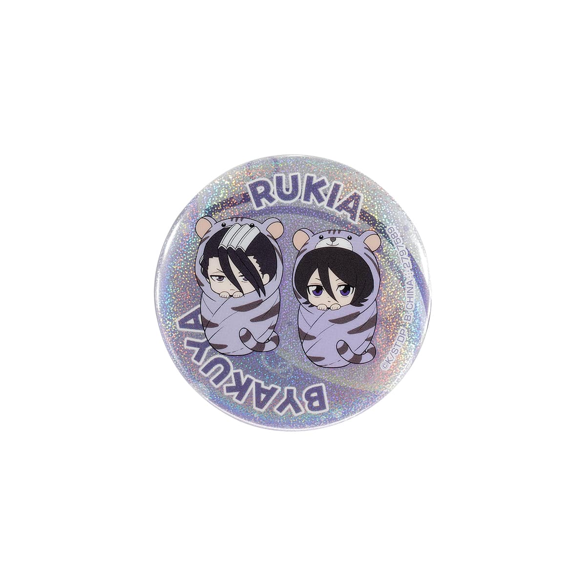 C賞 ホログラム缶バッジ 朽木白哉＆朽木ルキア