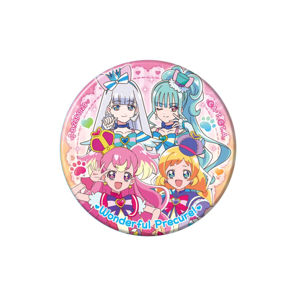 B賞缶ミラー（わんだふるぷりきゅあ！）
