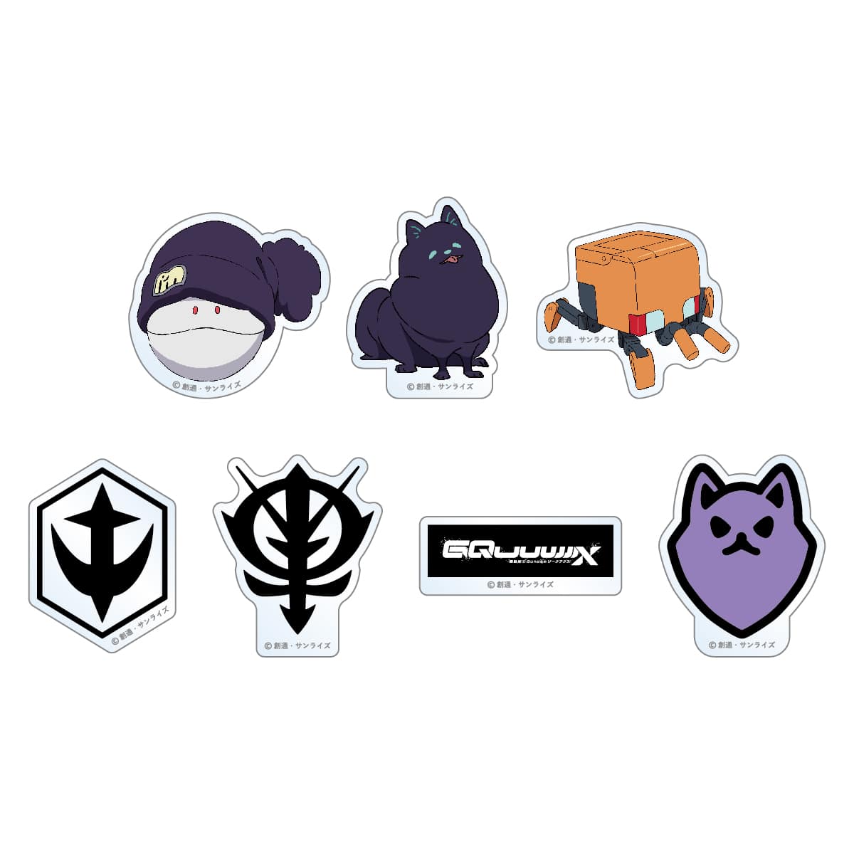 【第2期】機動戦士Gundam GQuuuuuuX(ジークアクス) 期間限定公式ショップ  アクリルステッカーコレクション