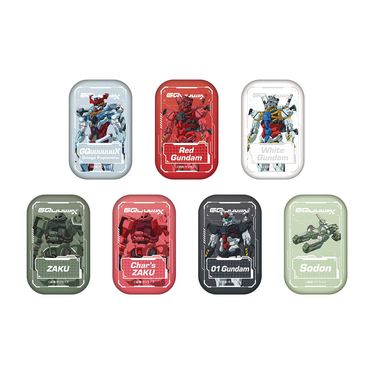【第2期】機動戦士Gundam GQuuuuuuX(ジークアクス) 期間限定公式ショップ  スクエア缶バッジコレクション【MECHA】