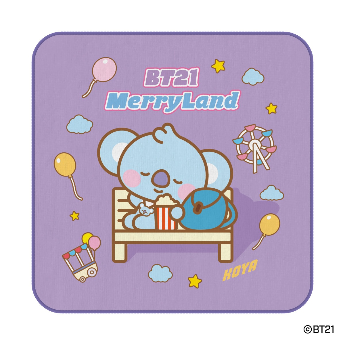 2次受注】BT21 MerryLand ～Welcome to our dreamy world!～ ミニタオル | ナムコパークス オンラインストア  | NAMCO Parks