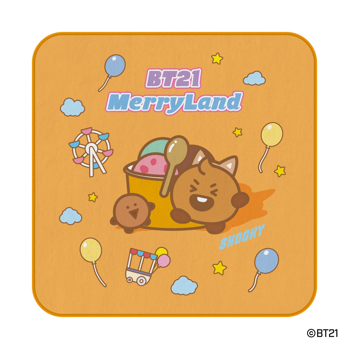 2次受注】BT21 MerryLand ～Welcome to our dreamy world!～ ミニタオル | ナムコパークス オンラインストア  | NAMCO Parks