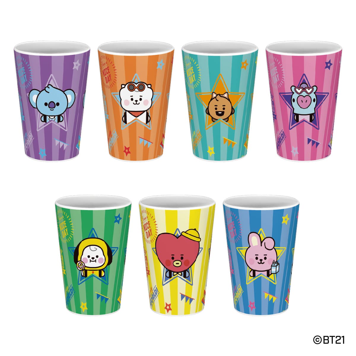 Bt21 Merryland Welcome To Our Dreamy World ドリンクカップ スーベニアデザイン ナムコパークス オンラインストア Namco Parks