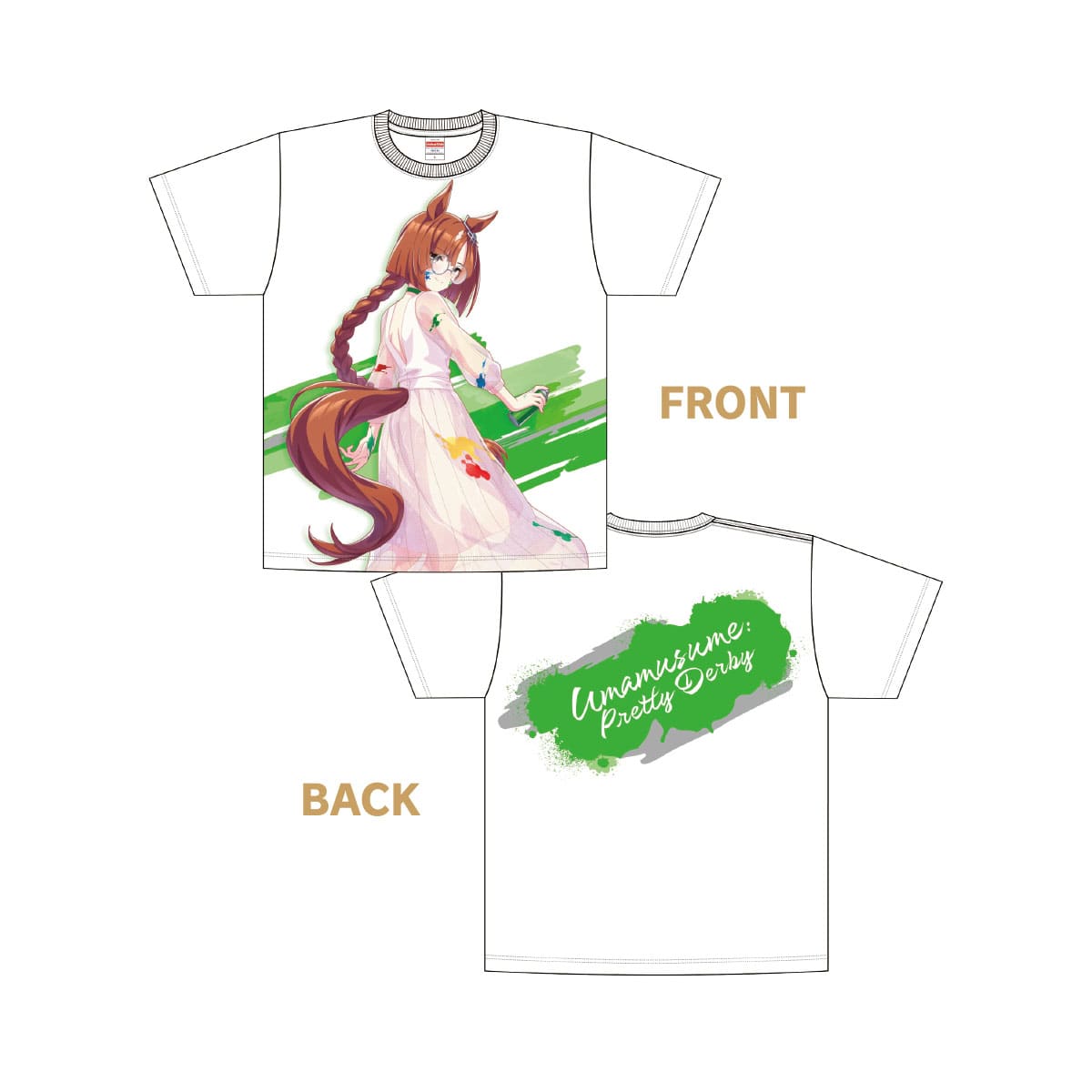 ウマ娘 プリティーダービー フルカラーTシャツ ペインタースタイル