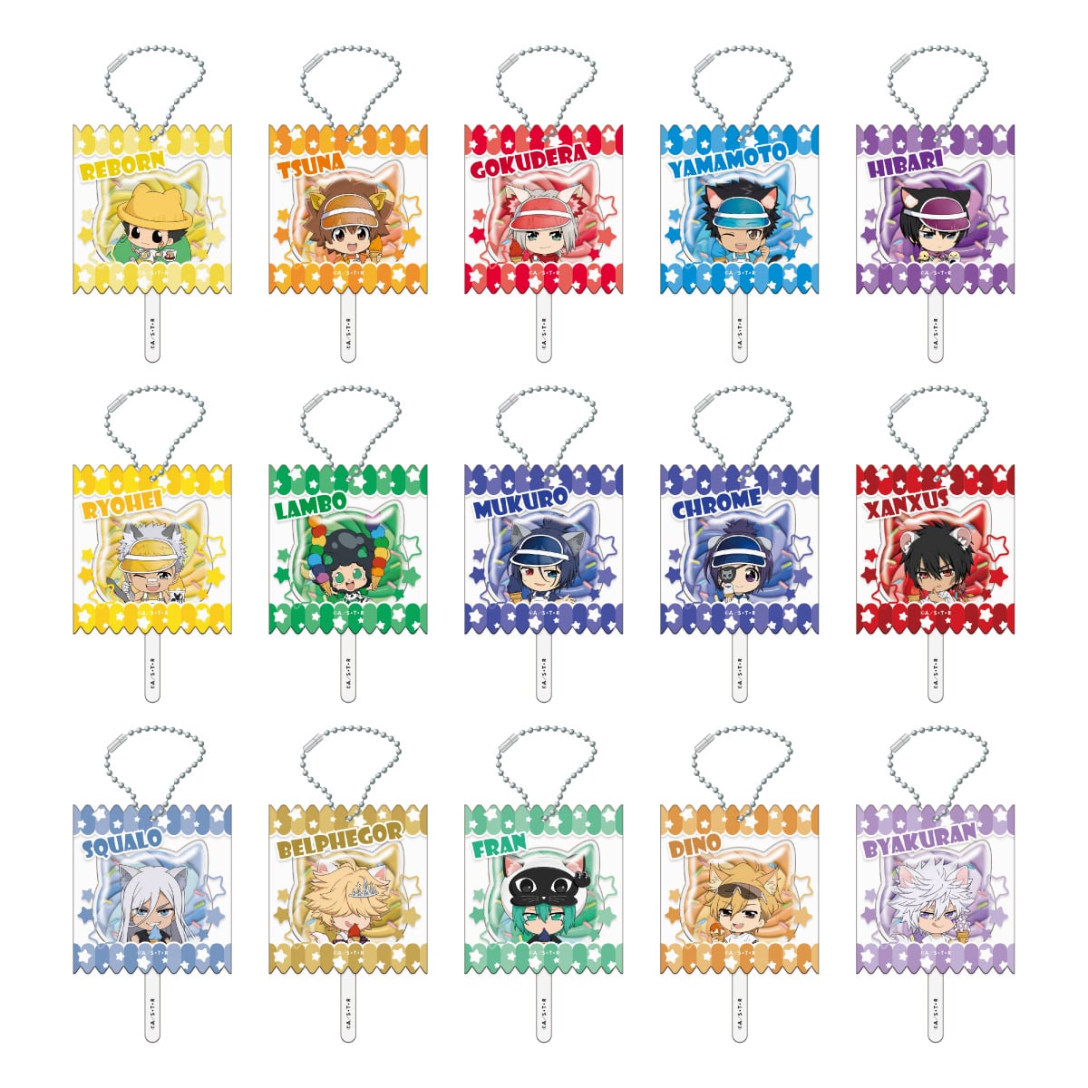 アニメ「家庭教師ヒットマンREBORN!」 in NAMJATOWN ～20th anniversary エディション～  キャンディキーホルダー