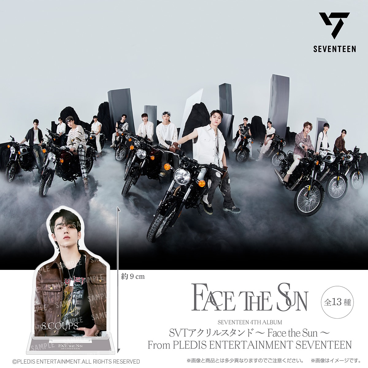 SVTアクリルスタンド ~Face the Sun～ From PLEDIS ENTERTAINMENT 