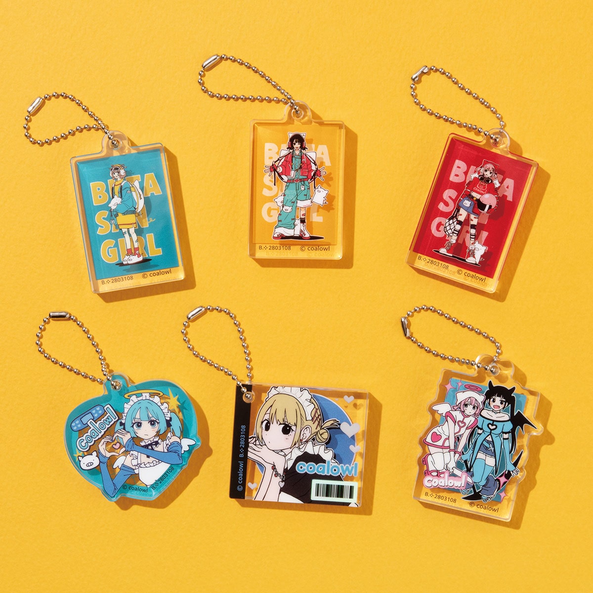 coalowl アクリルブロックチャーム