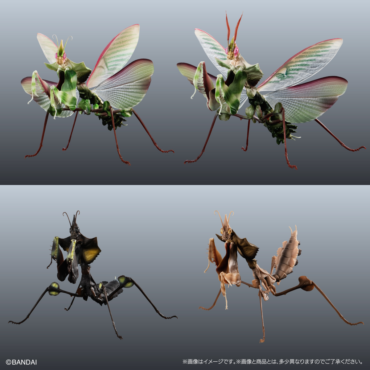 いきもの大図鑑ミニコレクション 昆虫02 ・オオカマキリ - 模型