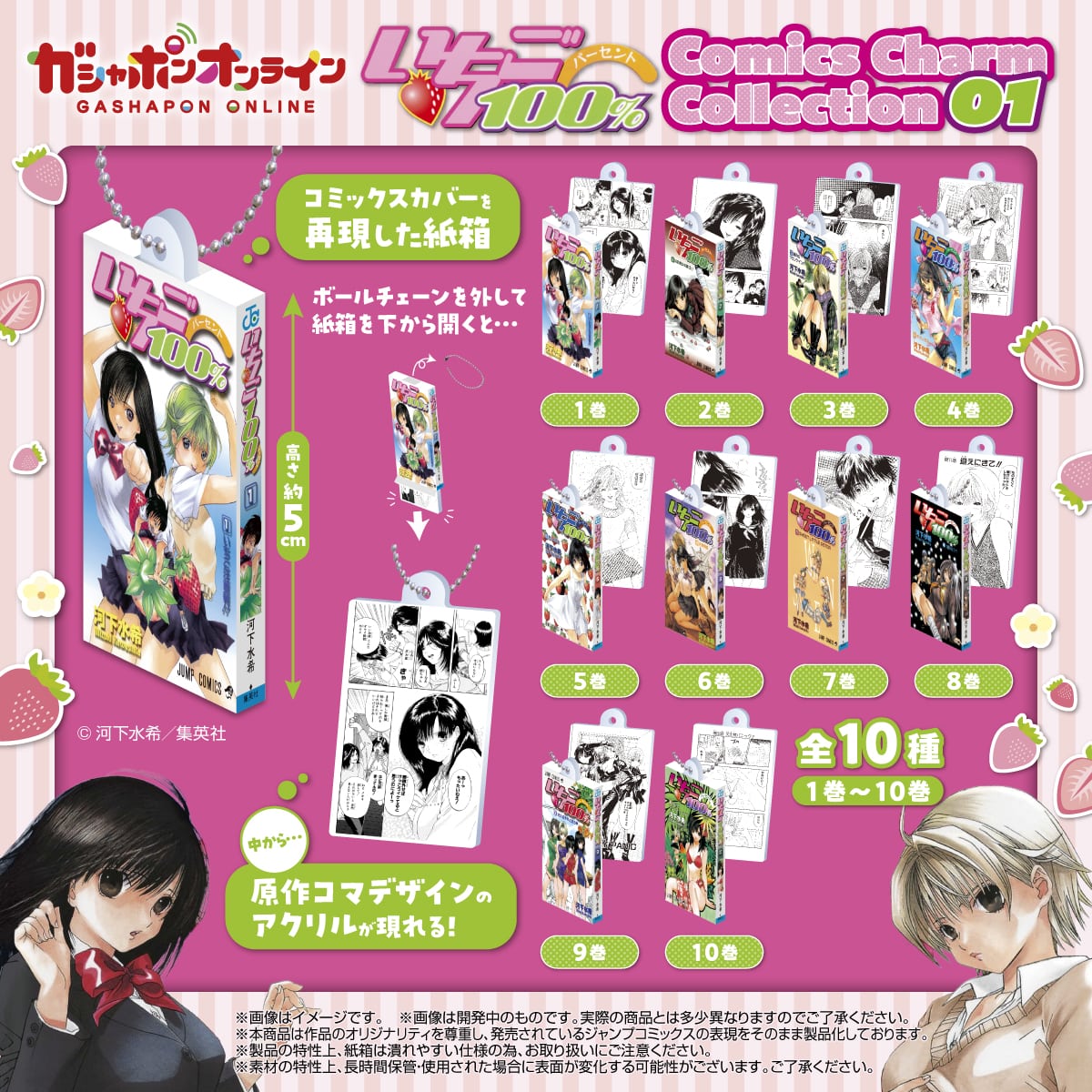 いちご100％ Comics Charm Collection01