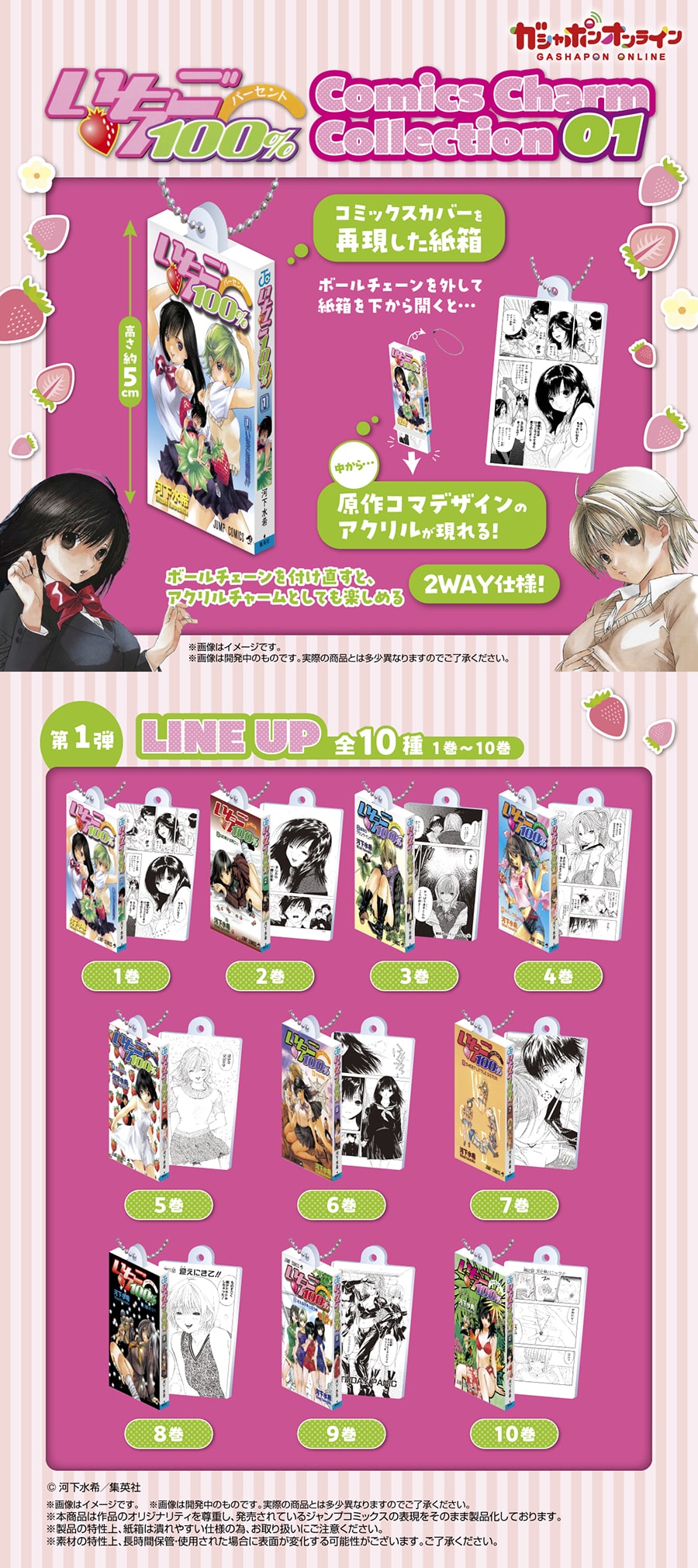 いちご100％ Comics Charm Collection01