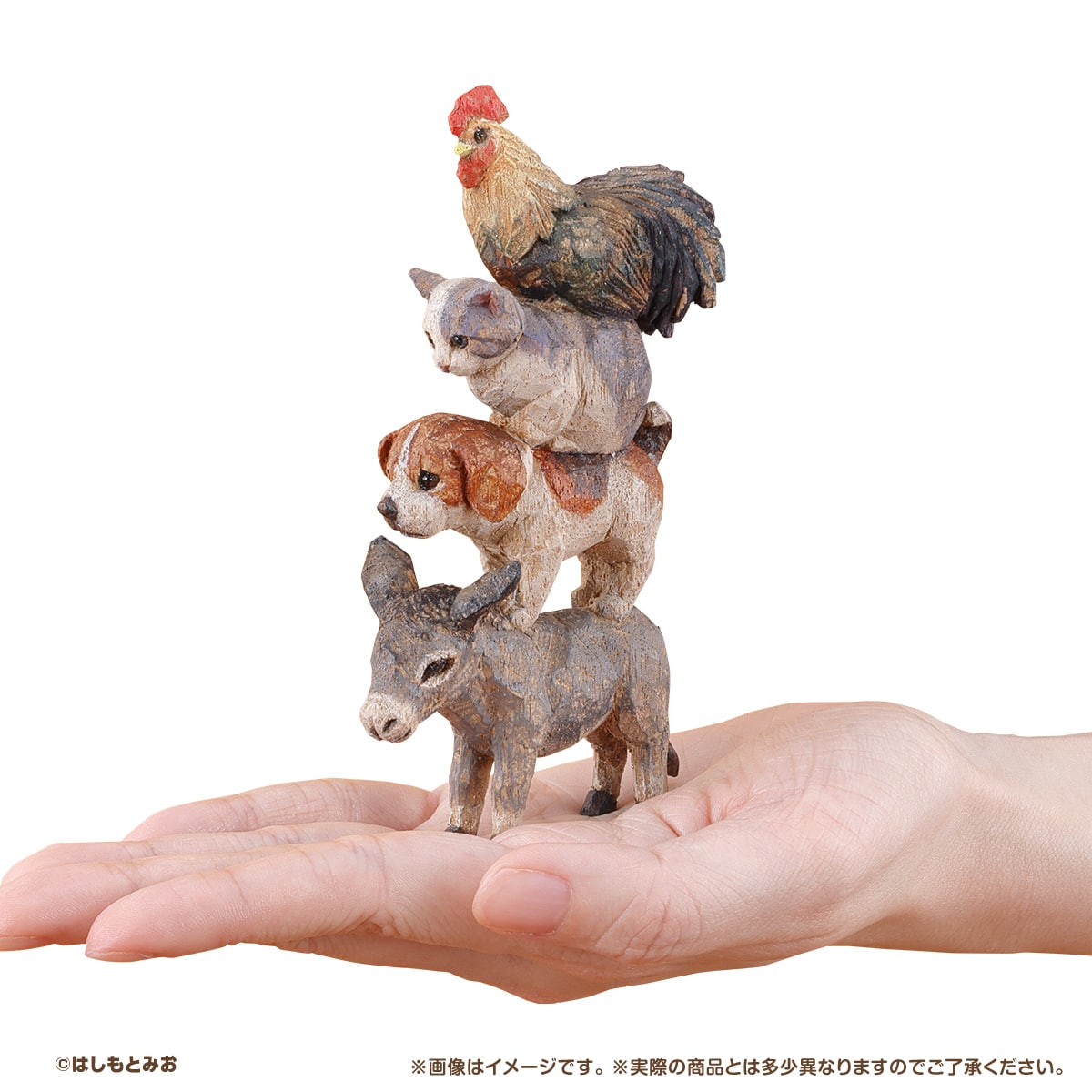 はしもとみおのブレーメンの音楽隊彫ってみた。２