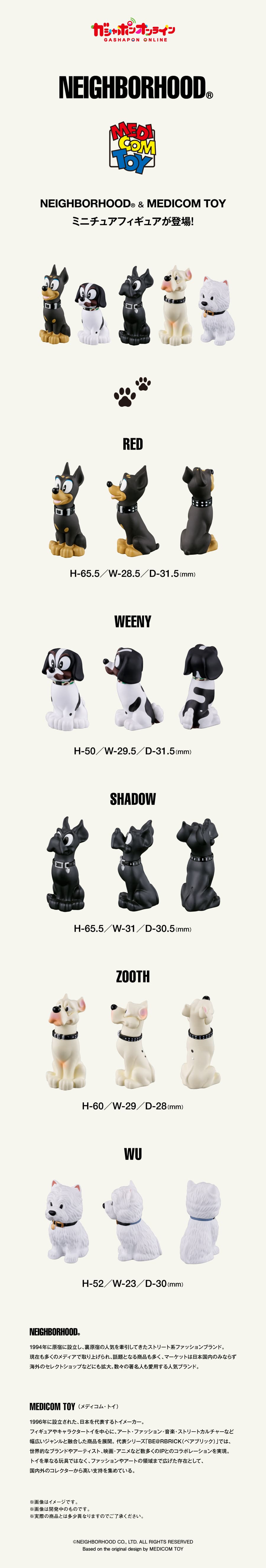 NEIGHBORHOOD x MEDICOM TOY MINIATURE COLLECTION