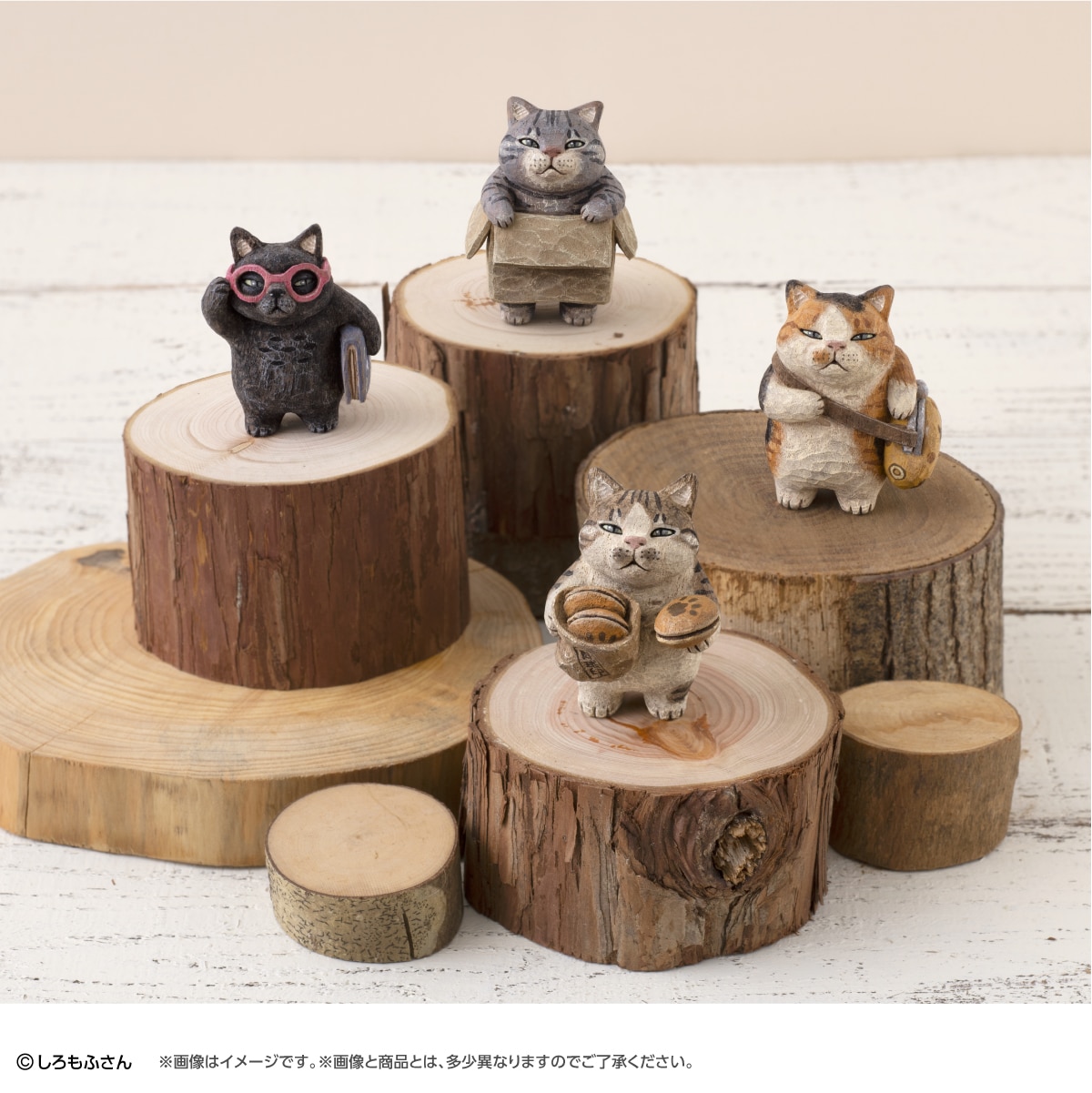 木彫り作家しろもふさんの猫の日常