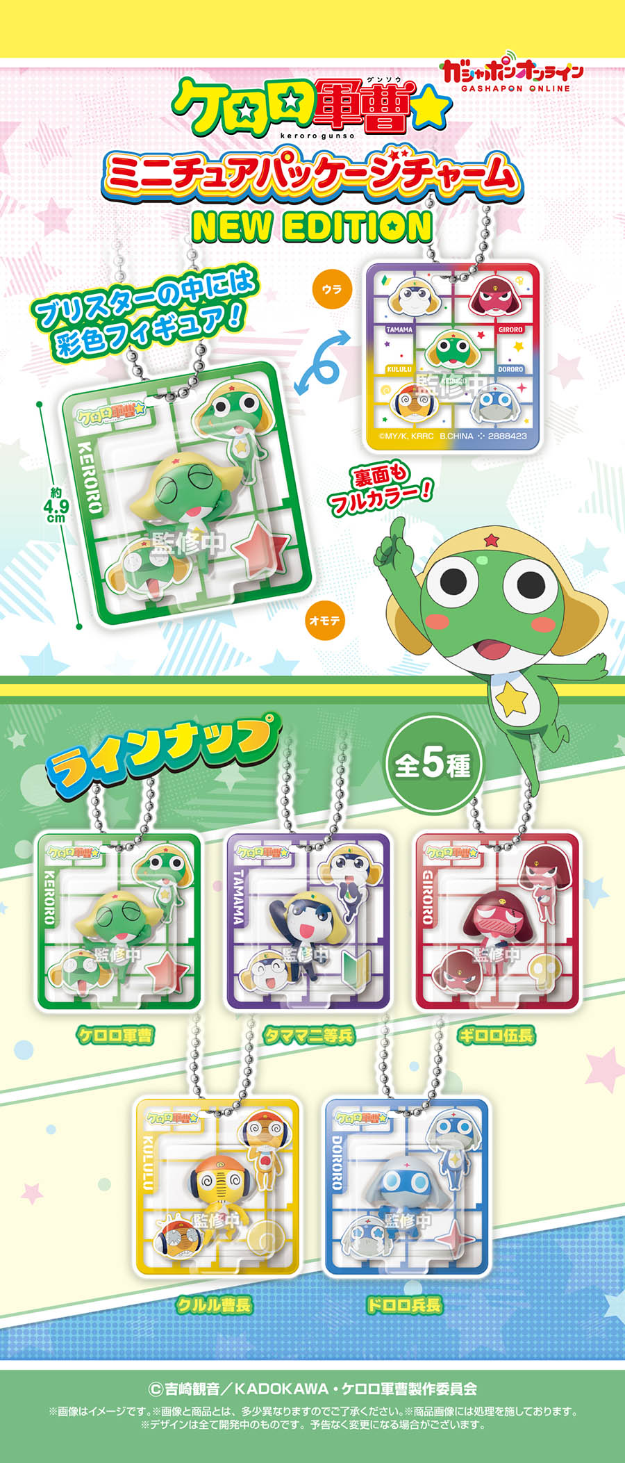 ケロロ軍曹☆　ミニチュアパッケージチャーム　NEW EDITION【2次：2027年1月発送】